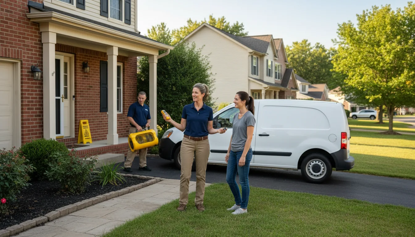 Residential water damage restoration in Arnolds Park, IA